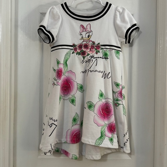 Monnalisa and Disney Collaboration EmbroideredGirl Dress